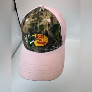 Bass Pro shops Pink Camo Girl Kids/Youth snapback Adjustable Cap Hat